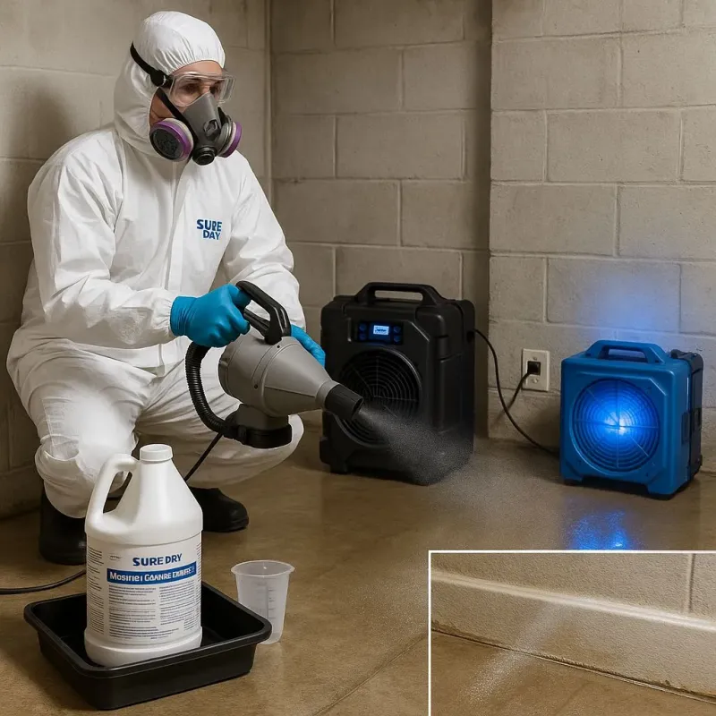 Sanitization and Odor Removal process in Manchester Center, VT